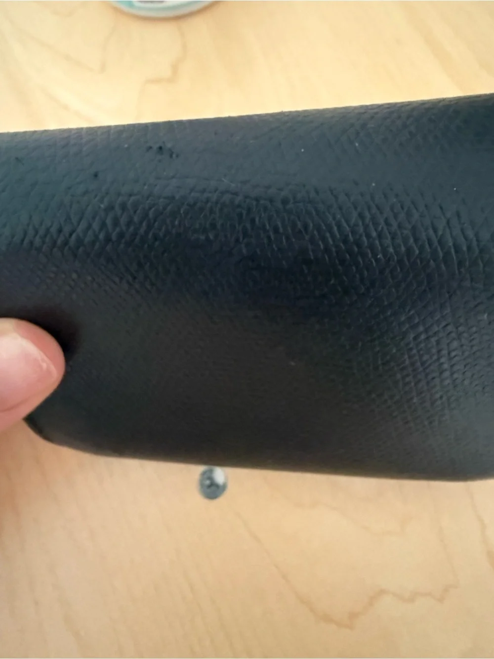 Dior Saddle Lotus Wallet in Black Goatskin